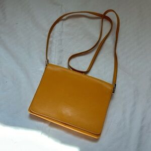H&M yellow orange shoulder bag